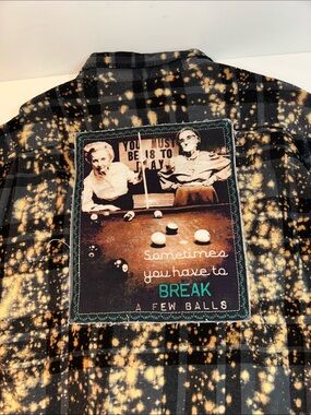 Angry Minnow “ Sometimes You Have To Break A Few Balls” Soft Brushed Flannel
